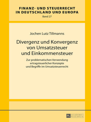 cover image of Divergenz und Konvergenz von Umsatzsteuer und Einkommensteuer